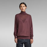 G-Star RAW® Core Roll Neck Knitted Pullover Lila