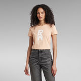 G-Star RAW® T-shirt Graphic RAW Cropped Slim Rose