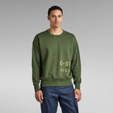 G-Star RAW® Multi Graphic Oversized Sweater Green