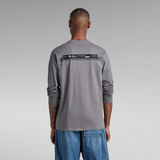 G-Star RAW® Back Double Logo Tape T-Shirt Grey