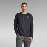 G-Star RAW® Lichtgewicht Sweater Label Zwart
