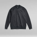 G-Star RAW® Lightweight Sweater Bomber Half Zip Black