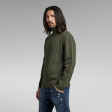 G-Star RAW® Knitted Turtleneck Sweater Structure Green