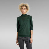 G-Star RAW® Core Mock Neck Knitted Sweater Green
