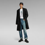 G-Star RAW® Unisex Double Breasted Wool Coat Black