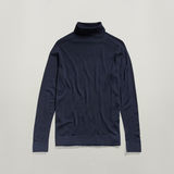 G-Star RAW® Knitted Turtleneck Sweater Loose Dark blue