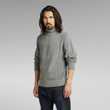 G-Star RAW® Structure Knitted Turtleneck Pullover Mehrfarbig