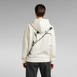G-Star RAW® Thistle Back Graphic Hoodie White