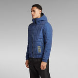 G-Star RAW® Chaqueta Meefic Squared Quilted Hooded Azul intermedio