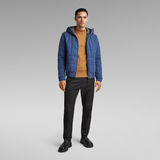 G-Star RAW® Meefic Squared Quilted Hooded Jacket Medium blue