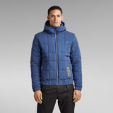 G-Star RAW® Meefic Squared Quilted Hooded Jacket Medium blue