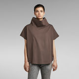 G-Star RAW® Woven Mix Loose Top Brown