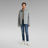 G-Star RAW® Unisex Postino Quilted Overshirt Grey