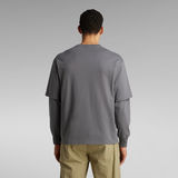 G-Star RAW® Unisex Boxy Double T-Shirt Grau