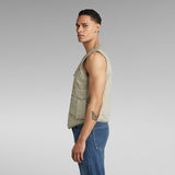 G-Star RAW® Chaleco Washed Cargo Verde