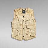 G-Star RAW® Washed Cargo Vest Beige