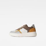 G-Star RAW® Lash Tumbled Leather Blocked Sneakers Mehrfarbig side view