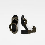 G-Star RAW® Kylin Leather Sandals Green both shoes