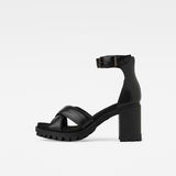G-Star RAW® Kylin Leather Sandals Black side view