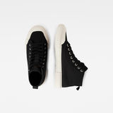 G-Star RAW® Noril Mid Canvas Logo Sneakers Black both shoes