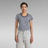 G-Star RAW® Camiseta Eyben Stripe Slim V-Neck Multi color