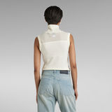 G-Star RAW® Fabric Mix Funnel Tank Top White