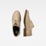 G-Star RAW® Vacum II Washed Leather Shoes Beige both shoes