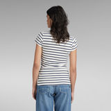 G-Star RAW® Camiseta Eyben Stripe Slim V-Neck Multi color