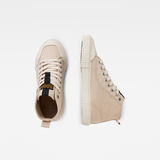 G-Star RAW® Baskets Noril Mid Canvas Logo Beige both shoes