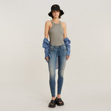 G-Star RAW® Jeans Midge Zip Mid-Waist Skinny Azul intermedio