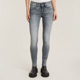 G-Star RAW® Lynn Mid Waist Skinny Jeans Grijs