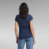 G-Star RAW® Camiseta Eyben Slim V-Neck Azul oscuro