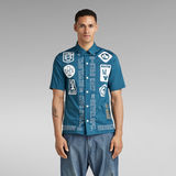 G-Star RAW® Hawaii Commando Shirt Medium blue