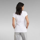 G-Star RAW® Camiseta Eyben Slim V-Neck Blanco