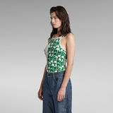 G-Star RAW® Printed Tank Top Cropped Ultra Slim Multi color