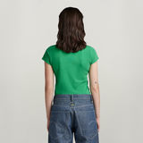 G-Star RAW® Eyben Slim V-Neck T-Shirt Grün