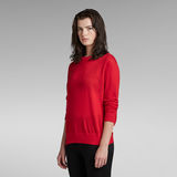G-Star RAW® Core Round Neck Knitted Sweater Red