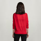G-Star RAW® Core Round Neck Knitted Pullover Rot