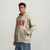 G-Star RAW® RAW University Oversized Hoodie Beige