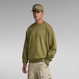 G-Star RAW® Irregular Graphics Loose Sweater Green