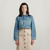 G-Star RAW® Cropped Denim Jacke Mittelblau
