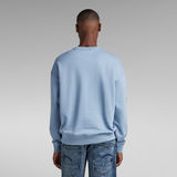 G-Star RAW® Irregular Graphics Loose Sweatshirt Hellblau