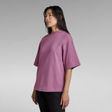 G-Star RAW® Mock Neck Loose T-Shirt Purple