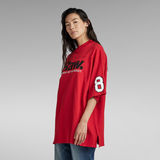 G-Star RAW® 5XL RAW. Tight Mock V-Neck T-Shirt Red