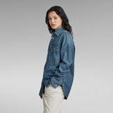 G-Star RAW® Nimes Regular Unisex Shirt Evergreen Medium blue