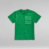 G-Star RAW® Double Pocket Utility Loose T-Shirt Green