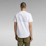 G-Star RAW® Lash Back Text T-Shirt Weiß