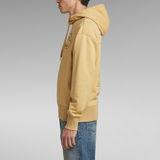 G-Star RAW® Back Graphic Loose Hooded Sweater Beige