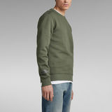 G-Star RAW® Logo Tape Sweater Green