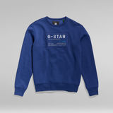 G-Star RAW® Originals Sweatshirt Mittelblau